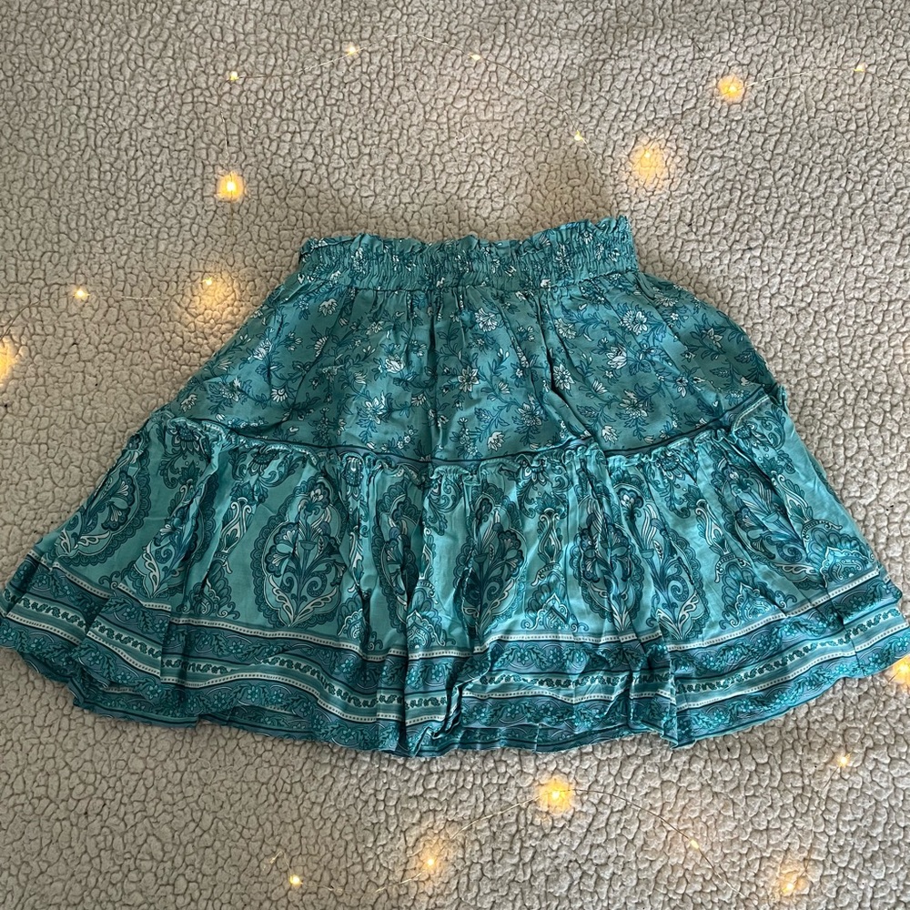 Princess Polly Turquoise Skirt